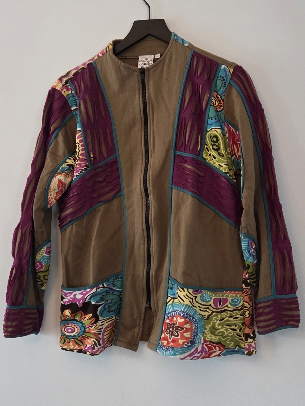 Parsley & Sage Patchwork Size Large Jacket